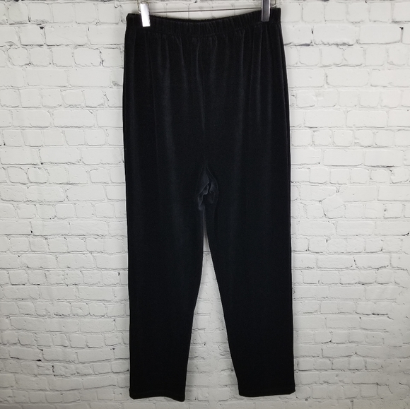 OLEG CASSINI | stretch velvet pull-on pants - Picture 4 of 6